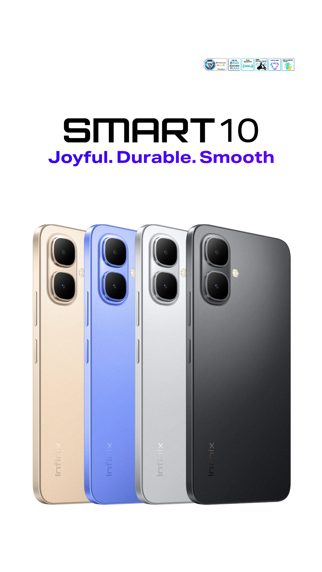 Infinix Smart 10 8GB(4+4)+128GB